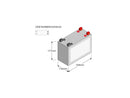 Quadflex AGM Battery AGM 390 A 32.0 Ah For 09-24 Trike