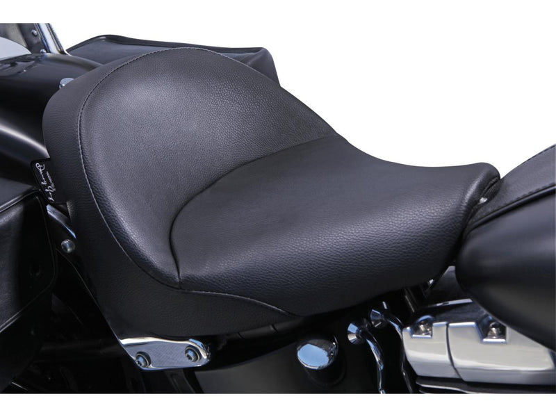 IST Bigist Solo Seat For Softail Models Black Vinyl