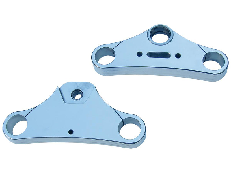 Triple Tree 13 Degree For 49mm Outer Tube Contains Weld On Steering Lock Aluminum Polished