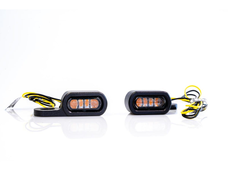 Stripe LED Blinker Black Powder Coated Light Smoke LED For 21-23 Touring