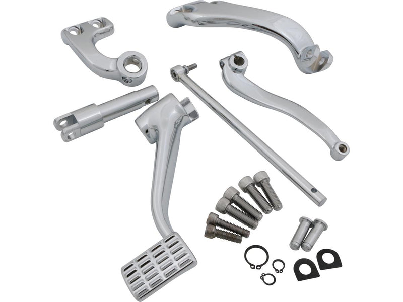 Mid Control Kit Forged Aluminum 2 Inch Forward Without Pegs Chrome