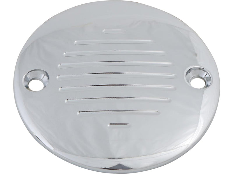 Stanza Point Cover 2-Hole Horizontal Chrome For 04-20 Sportster