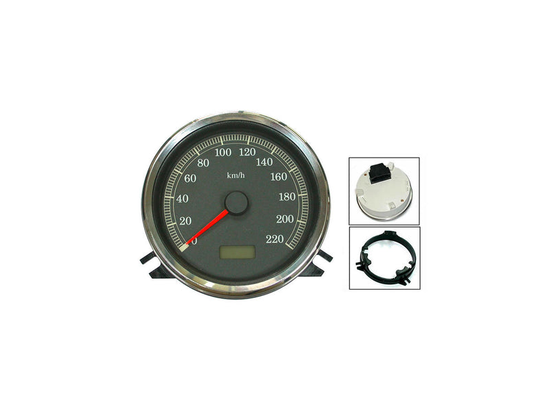 OE-Style Speedometer Scale: 220 Km/H Black / Black 114.3mm