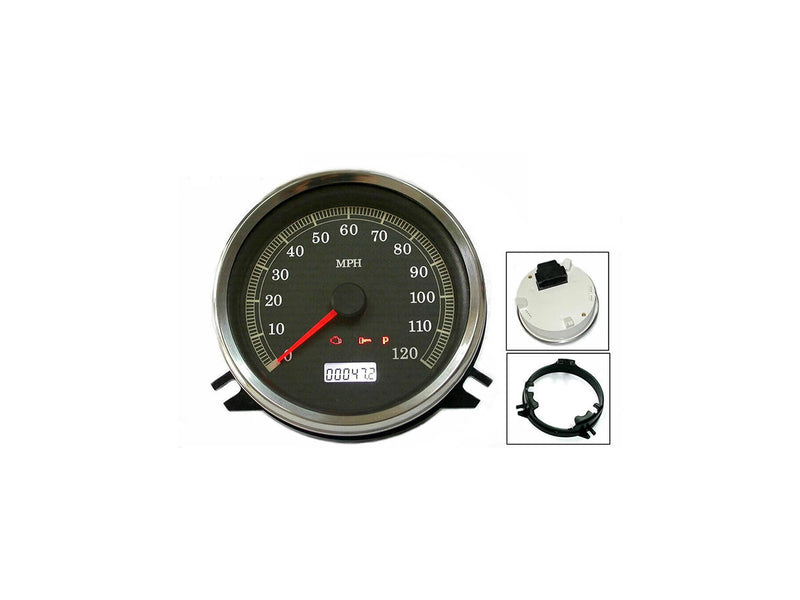 OE-Style Speedometer Scale: 120 Mp/H Black / Black 114.3mm