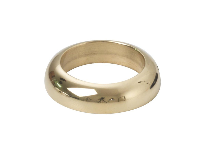 Handlebar Grip Ring Brass Polished - 1 Inch