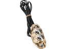 Deluxe Switch Housing Dual Button Brass Polished
