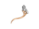 Deluxe Brake Perch Assembly Brass Lever Aluminium Satin Cable Operated