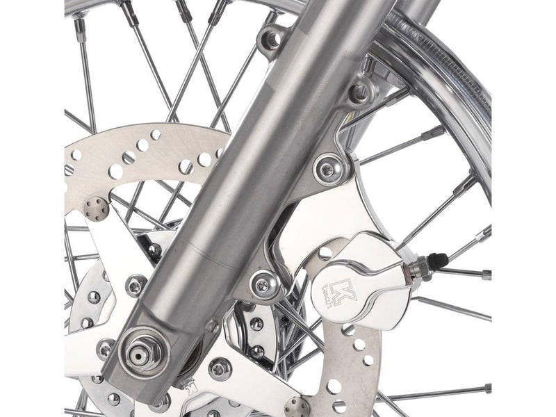 2 Piston Left Front Bracket For 11.5 Inch Rotor Polished