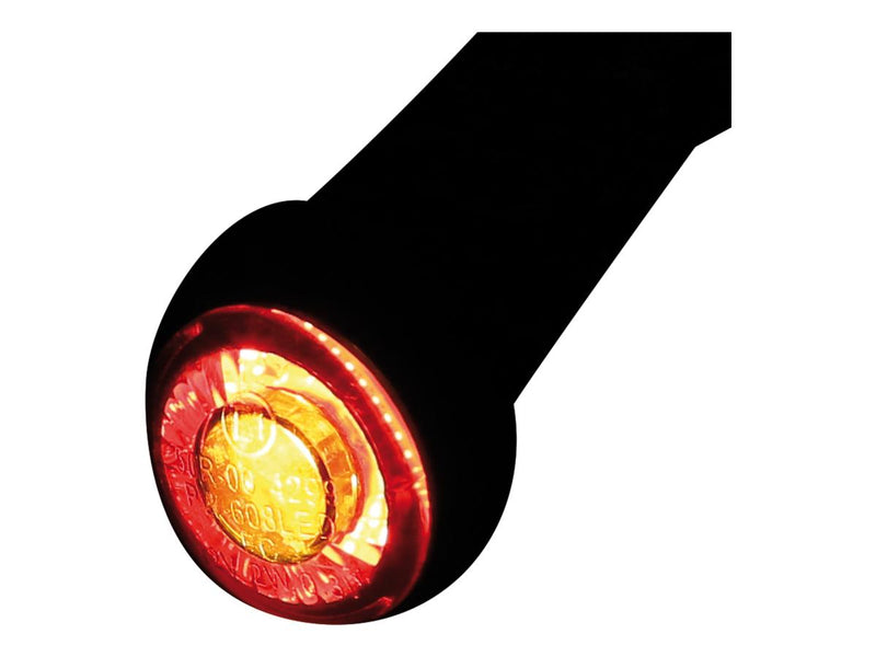 Apollo LED Taillight / Indicator Light Unit Black Aluminum Housing Smoke Lens