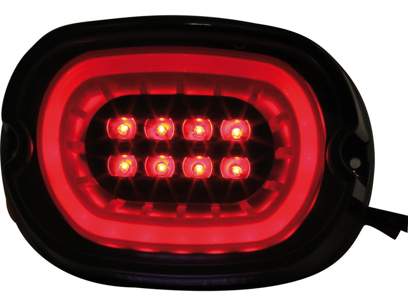 Flat OEM-Style LED Taillight Black Reflector Black LED