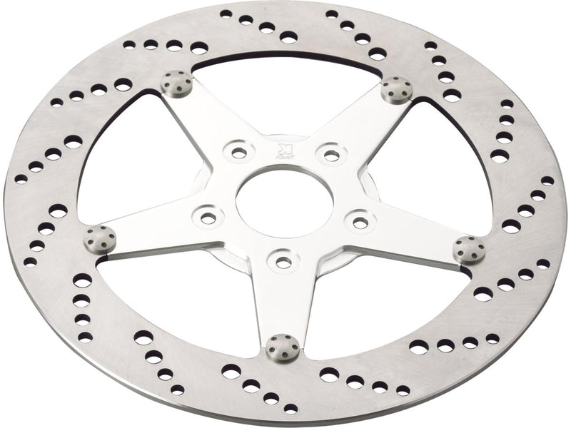 Drilled Rear Right Brake Rotor 8.5" Aluminium Stainless Steel For 00-17 Dyna
