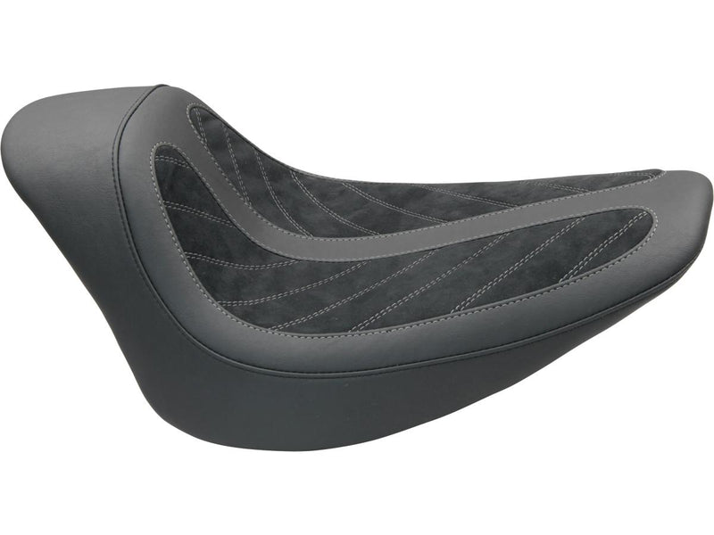 Fred Kodlin Signature Series Solo Seat Black Alcantara Leather For 13-14 FXSBSE