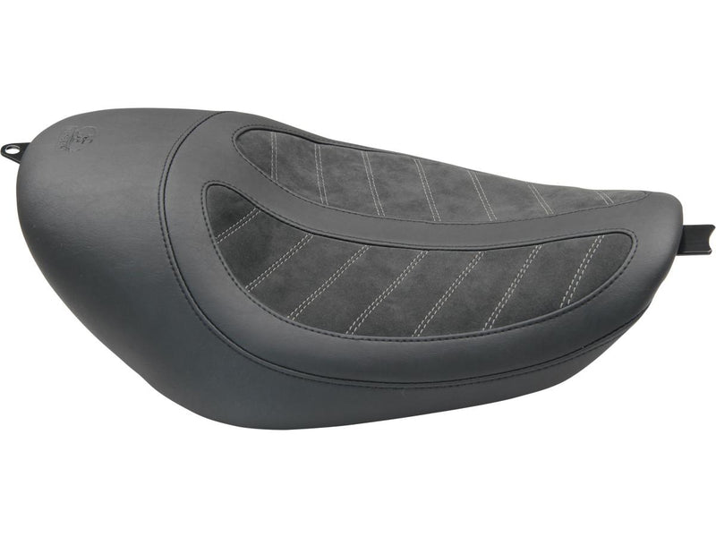 Fred Kodlin Signature Series Solo Seat Black Alcantara Leather For 10-20 Sportster