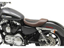 Fred Kodlin Signature Series Solo Seat Black / Dark Brown Alcantara Leather For 10-20 Sportster