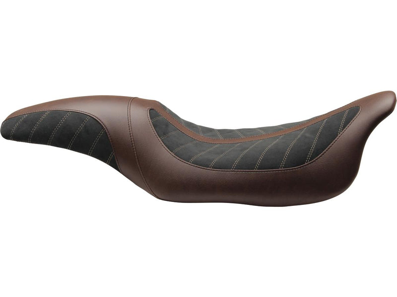 Fred Kodlin Signature Series Seat Black / Dark Brown Alcantara Leather