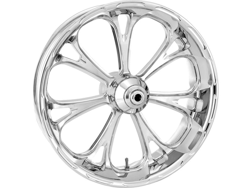 Virtue Non-ABS Single Flange Front Wheel Chrome For 08-17 Dyna - 21 X 3.5