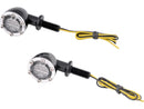 LED Turn Signal Aluminum Black Anodized Clear LED