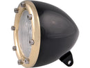 Headlight Black H4 Brass Bezel - 4 Inch