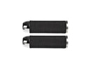 Phantom Base Rubber Grips For Internal Throttles Polished Ring Black - 1 Inch