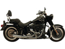 Fat Shot 2-1 Exhaust System 4 Inch Chrome For 84-11 Softail