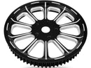 Revel Pulleys Contrast Cut Platinum For 07 Touring - 1 Inch x 66T