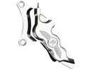 6 Piston Differential Bore Left Brake Caliper Chrome