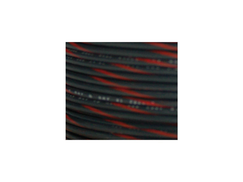 OEM Colored 1mm Wire Spools Black / Red Stripe