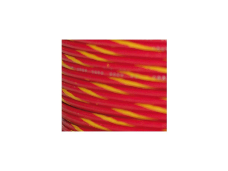 OEM Colored 1mm Wire Spools Red / Yellow Stripe