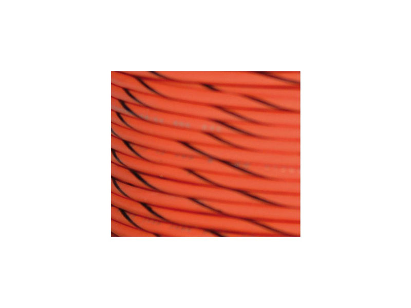 OEM Colored 1mm Wire Spools Orange / Black Stripe