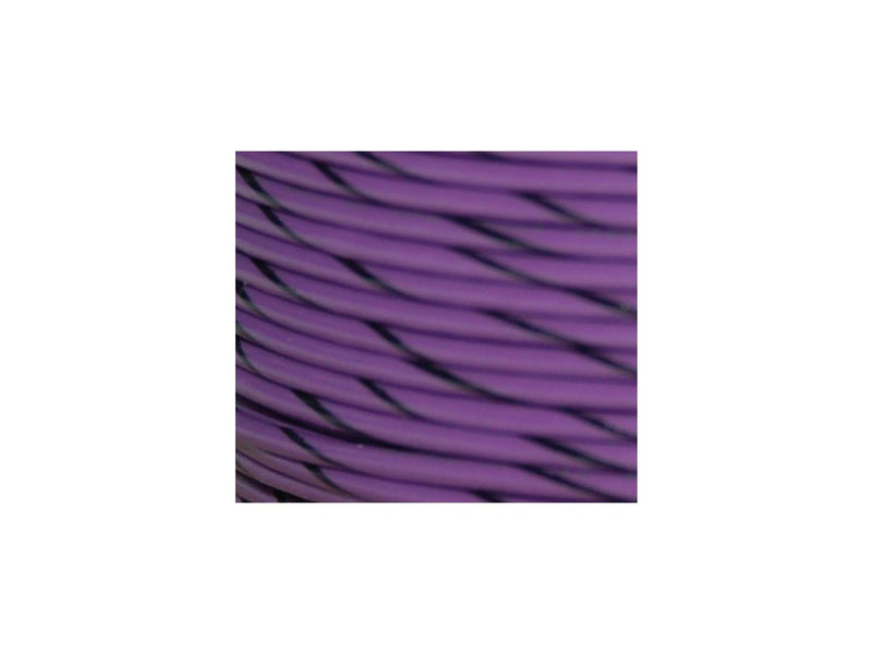 OEM Colored 1mm Wire Spools Violet / Black Stripe