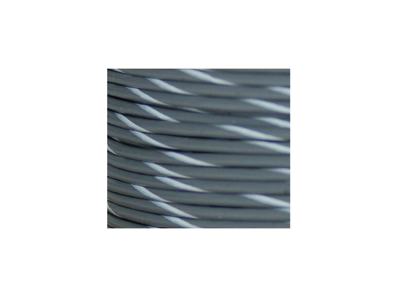 OEM Colored 1mm Wire Spools Grey / White Stripe