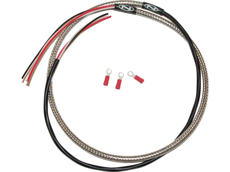 Tachometer Harness Stainless Braided & Clear Coated Universal Fitment
