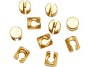 Cable Ends Slotted Ferrules For Throttle/Idle Cables Outer Diameter 0.250 Inch Pack 10
