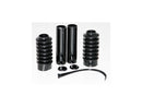 Fork Covers 6 Pieces With Lower Fork Rubbers Black Gloss Powder Coated For 04-20 Sportster