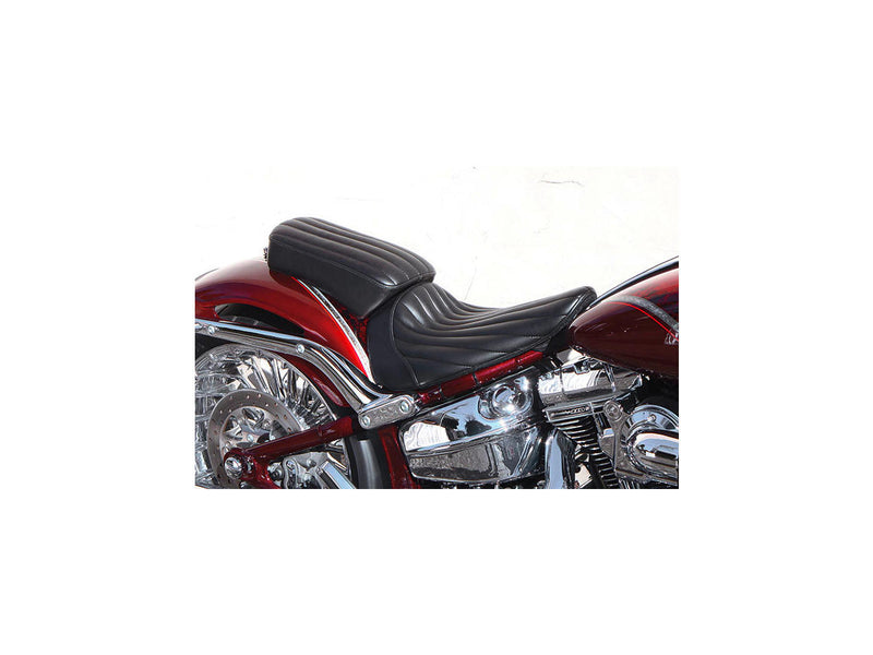 Breakout Custom Vertical Pillion Pad Vertical Black Synthetic Leather Urethane