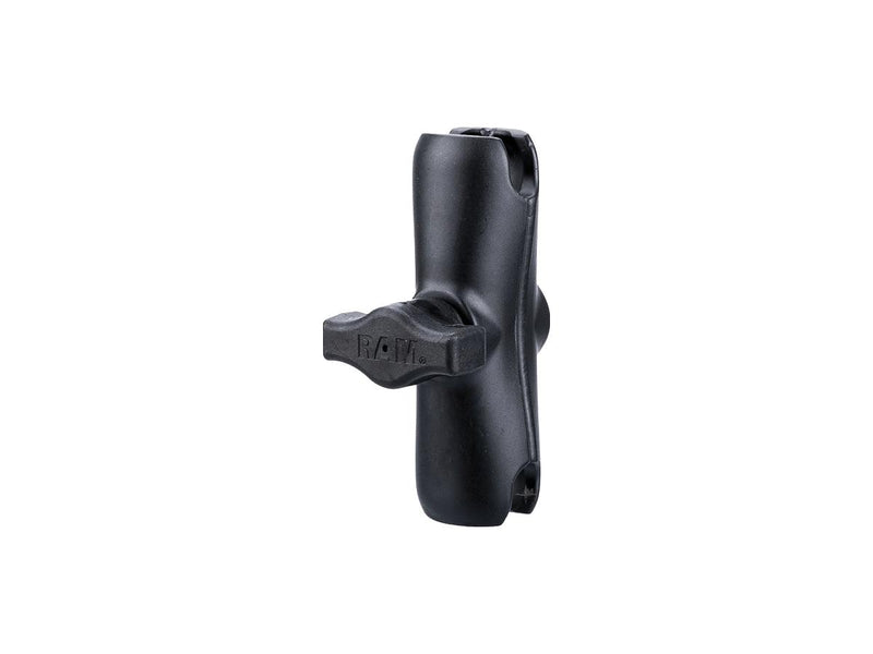 Double Socket Arm For Rubber Balls Medium Black Powder Coated - 90mm x 1 Inch