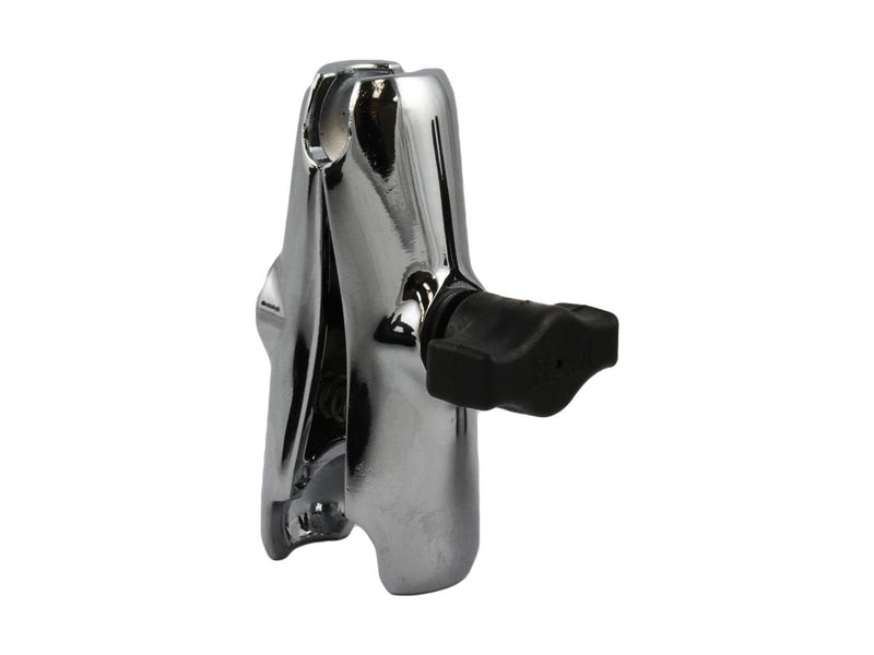 Double Socket Arm For Rubber Balls Medium Chrome - 90mm x 1 Inch