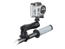 Handlebar Rail Mount, Zinc Coated U-Bolt & 1" Diameter Ball With Custom Gopro Hero Adapter