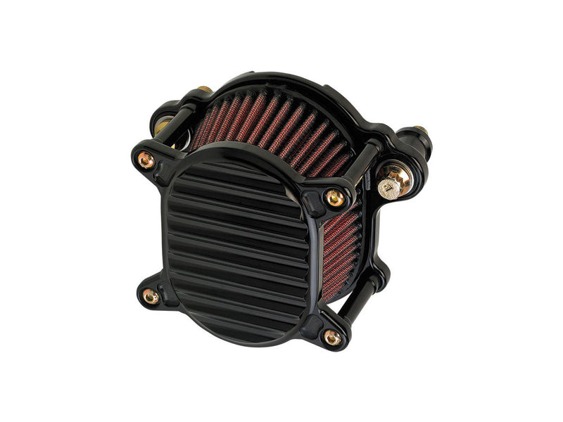 Omega Finned Air Cleaner Finned Black