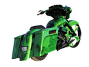 Dirty Bird Concepts Stretched Saddlebag Kit With Dual Exhaust Cutout White