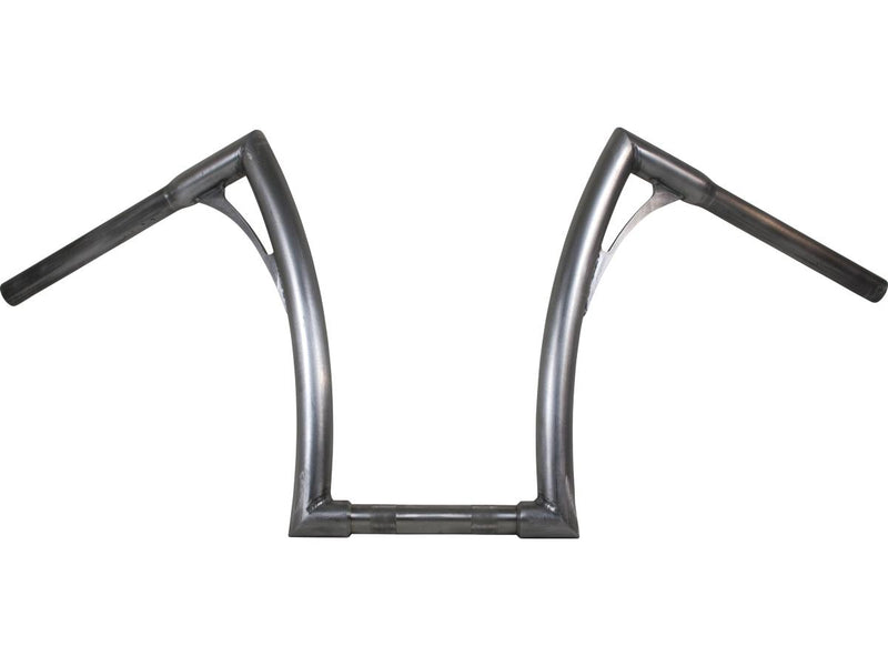 380 Flow Bar FAT Handlebar with 1" Clamp Diameter Raw 1 1/4" Throttle Cables