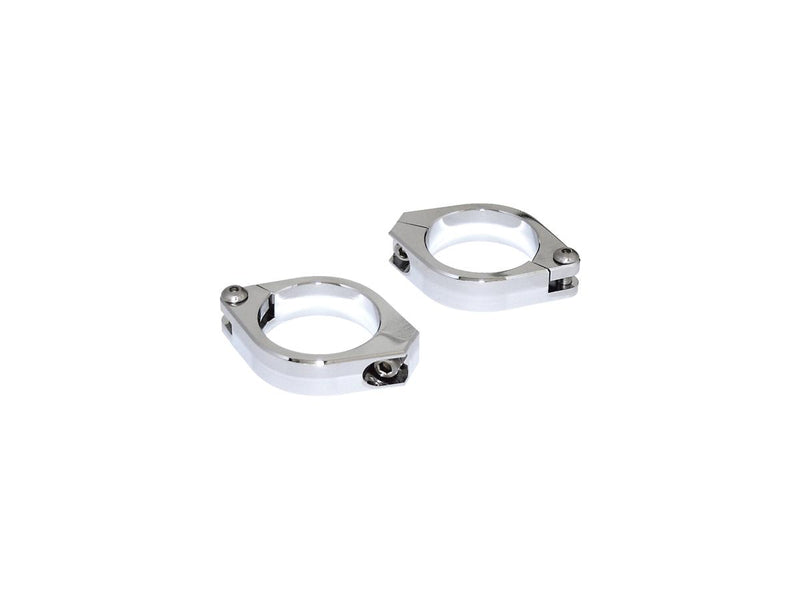 Turn Signal Bracket For 35-37mm Fork Tubes Chrome