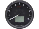 D64 Custom Speedo/Tacho Combo Instrument 360 Km/h Black - 64.0mm
