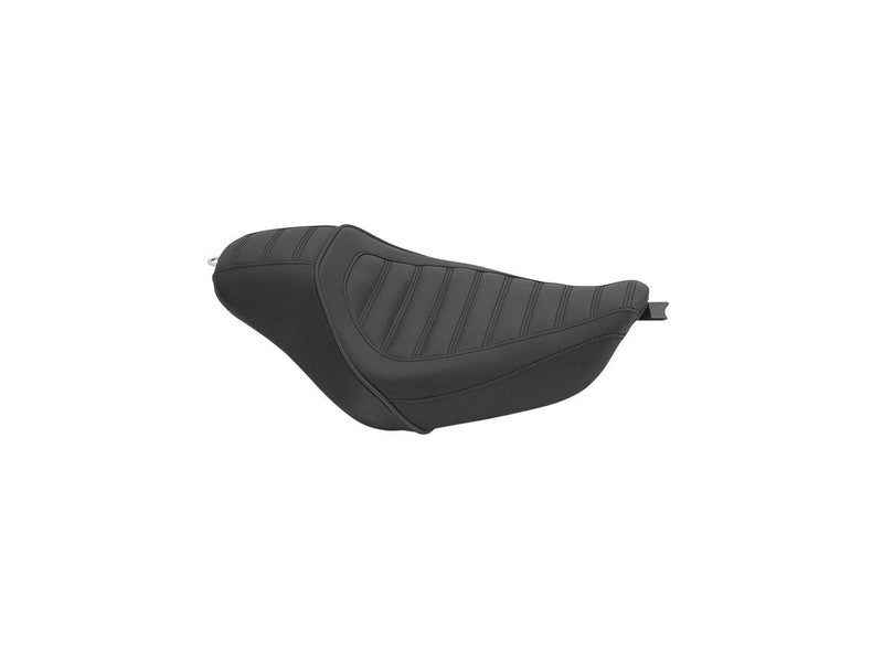 Horizontal Solo Seat Black Vinyl For 04-20 Sportster