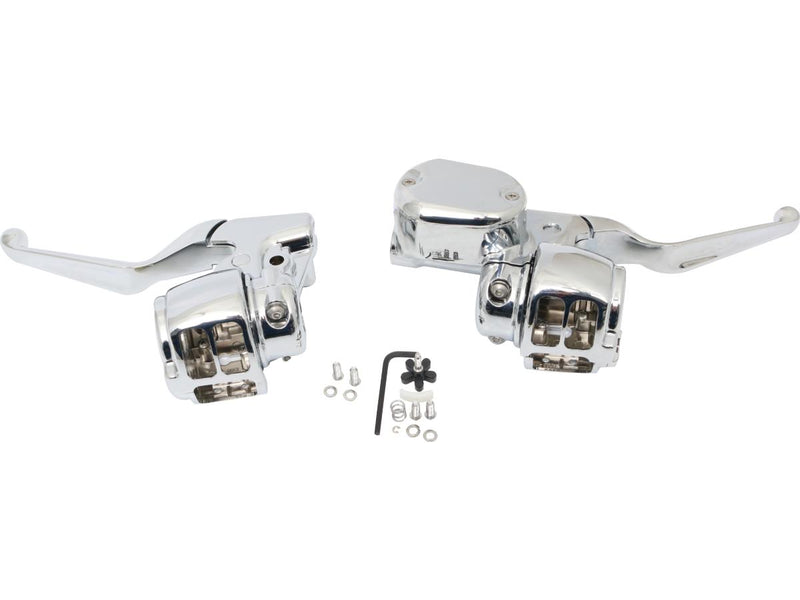 Cable Clutch Abs Single Disc Handlebar Control Kit Chrome - 14mm