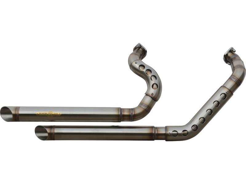 Top Chopp Big Hole Spoon Outline / Headpipes Va Satin Heat Shield 14 Up Black Hole - 2 1/2 Inch