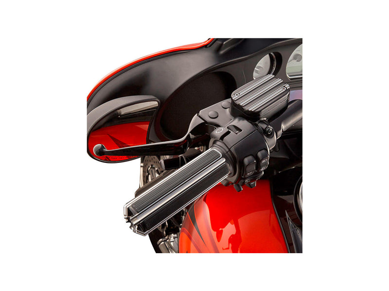 10-Gauge Grips Chrome Throttle By Wire - 1 Inch