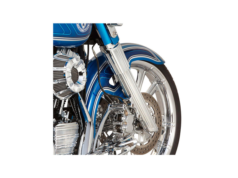 10-Gauge Fork Boot Chrome FLT/FLTR - 2 Inch