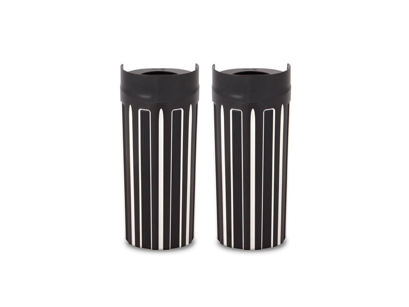 10-Gauge Fork Boot Black Anodized - 2 Inch