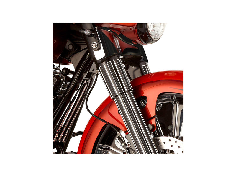 10-Gauge Fork Boot Black Anodized - 2 Inch